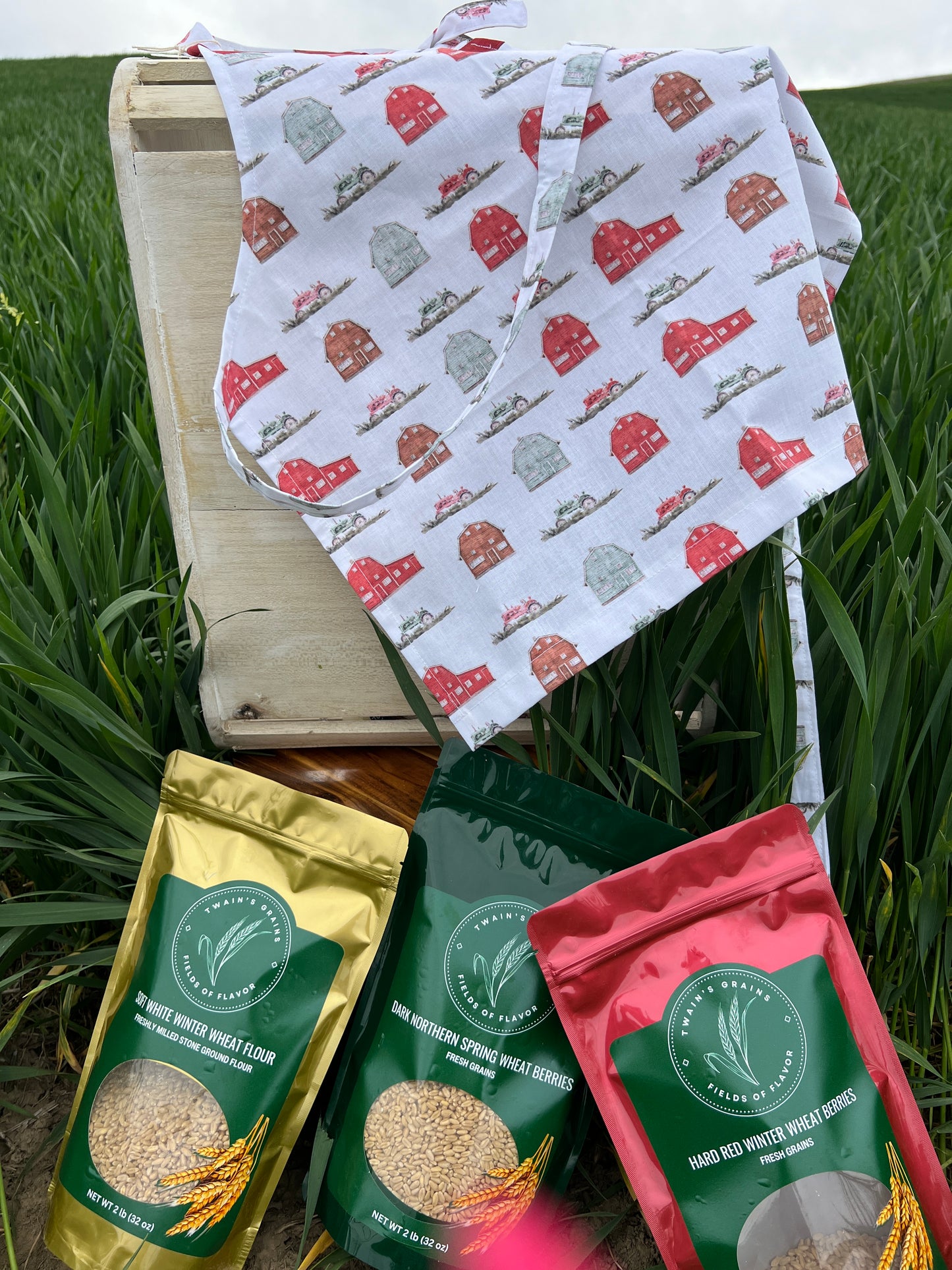 Kids Apron-Antique Tractor image 2