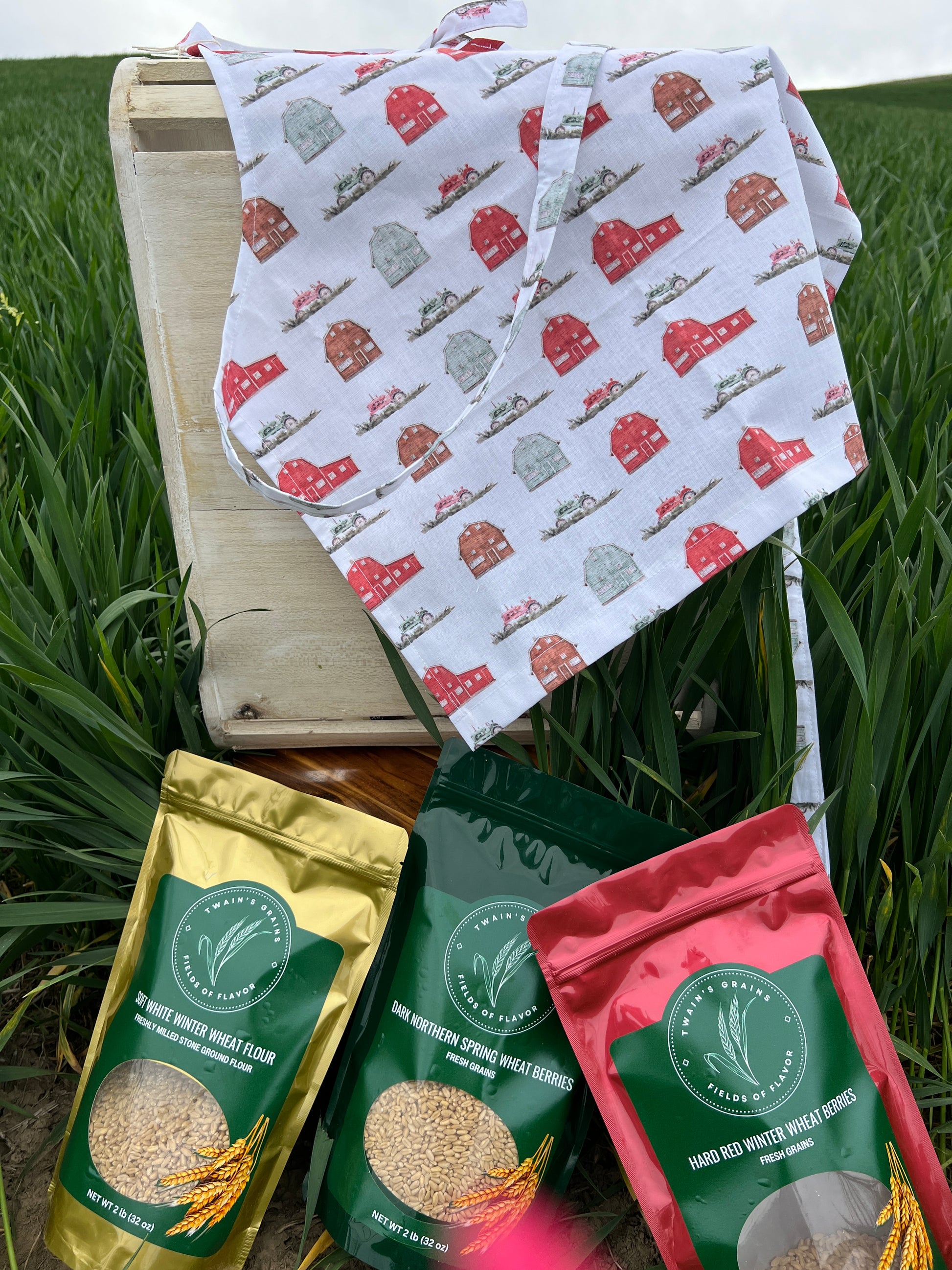 Kids Apron-Antique Tractor image 2